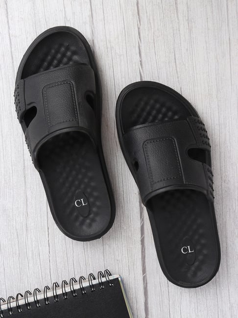 Carlton London Men's Thong Sandals, Black, 10 : Amazon.in: Fashion