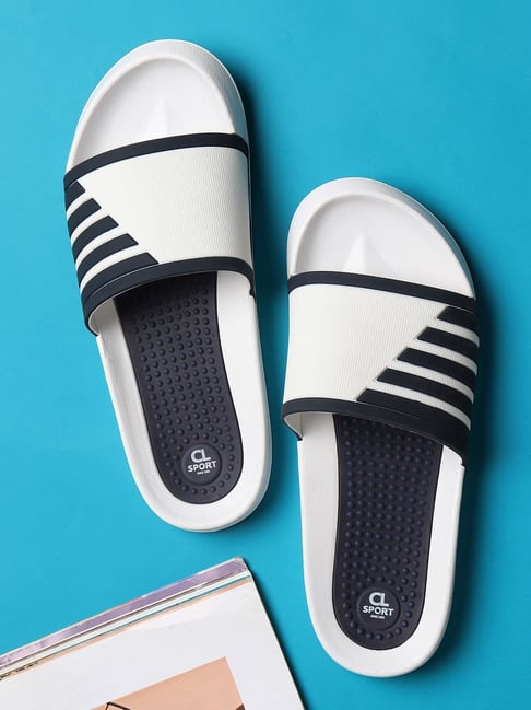 Carlton London Men's White Slides