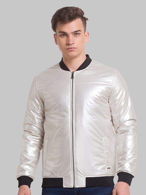 Park Avenue White Regular Fit Bomber Jacket-picture-39