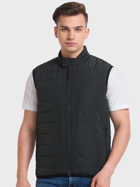 Colorplus Green Tailored Fit Quilted Jacket