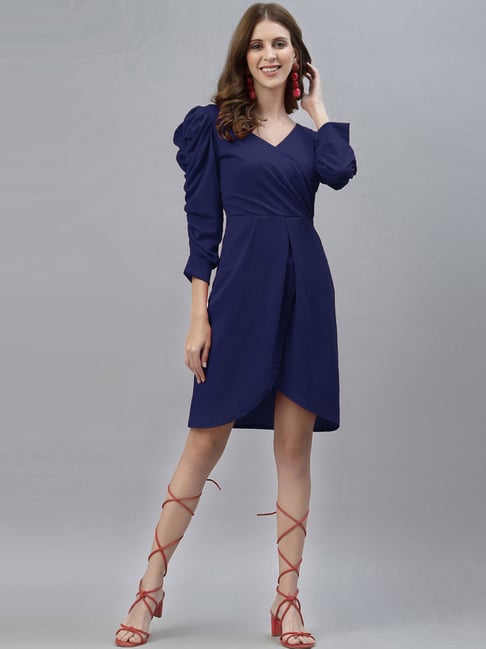 SELVIA Blue A-Line Dress Price in India