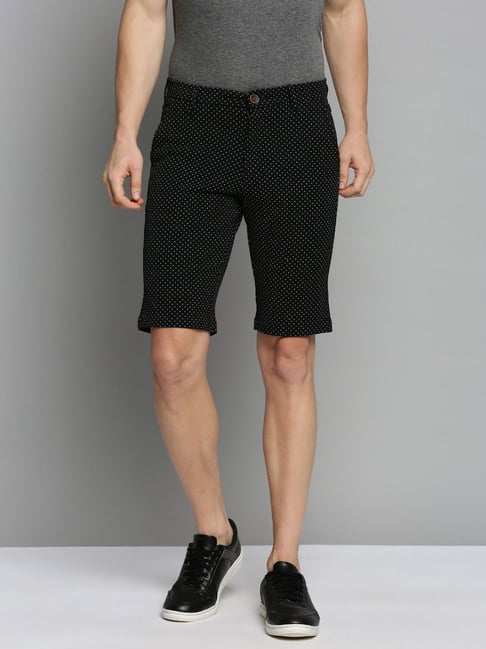showoffff SHOW OFF Black Cotton Regular Fit Printed Shorts-picture-26