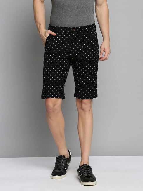 showoffff SHOW OFF Black Cotton Regular Fit Printed Shorts-picture-23