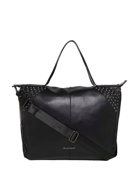 Buy Marina Galanti Black Rivets Medium Tote Handbag Online At Best