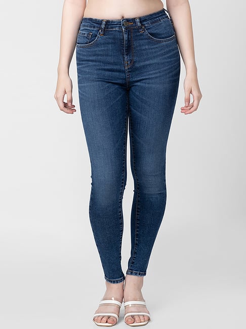 Spykar Blue Cotton Mid Rise Jeans-picture-20