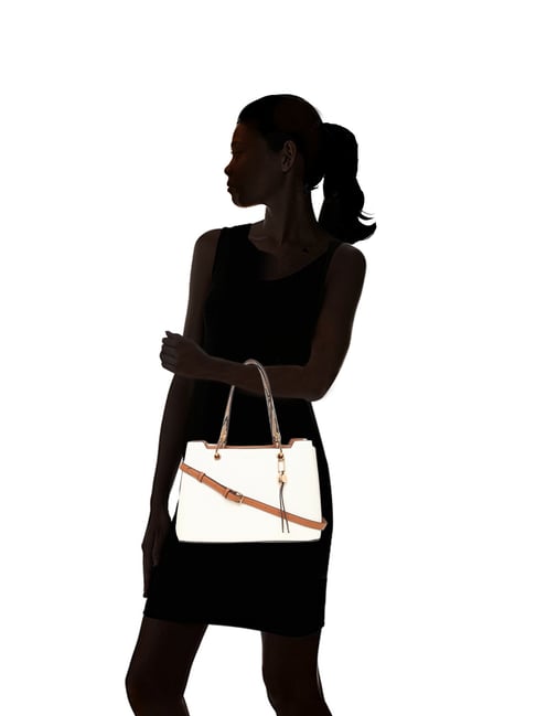 Buy Aldo White Solid Medium Handbag Online At Best Price Tata CLiQ