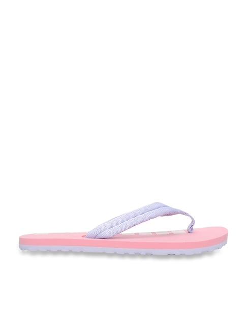 Puma Kids Epic Flip v2 Grey & Pink Flip Flops