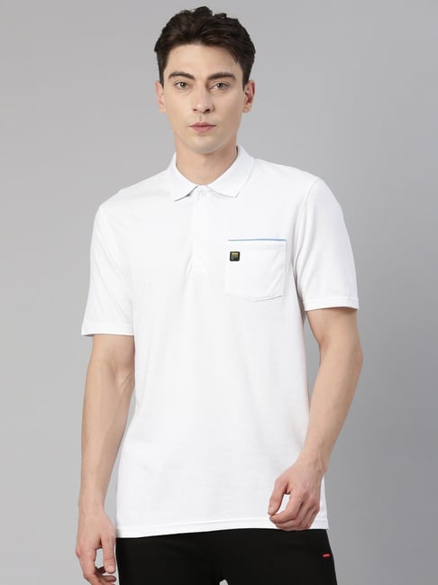 Fila white polo clearance shirt