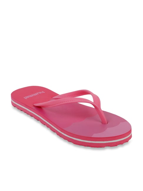 Hot pink flip outlet flops