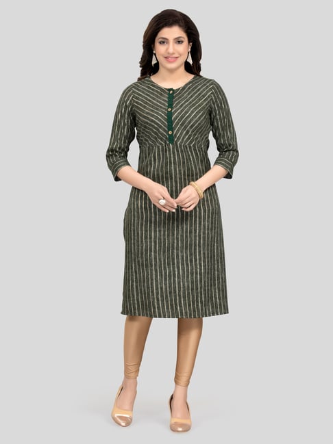 Saree Swarg Green Printed Straight Kurta-picture-11