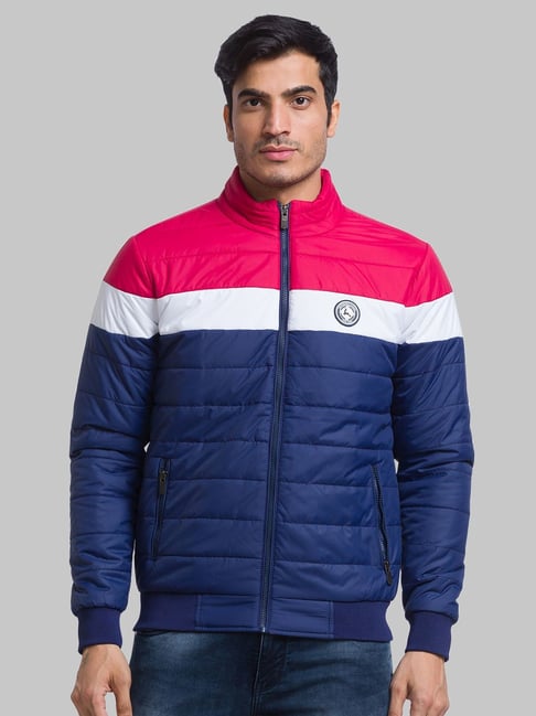 Parx Blue & Pink Regular Fit Quilted Jacket-picture-28