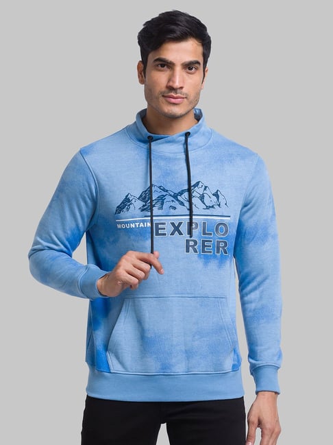 Parx Blue Regular Fit Printed Sweatshirt-picture-19