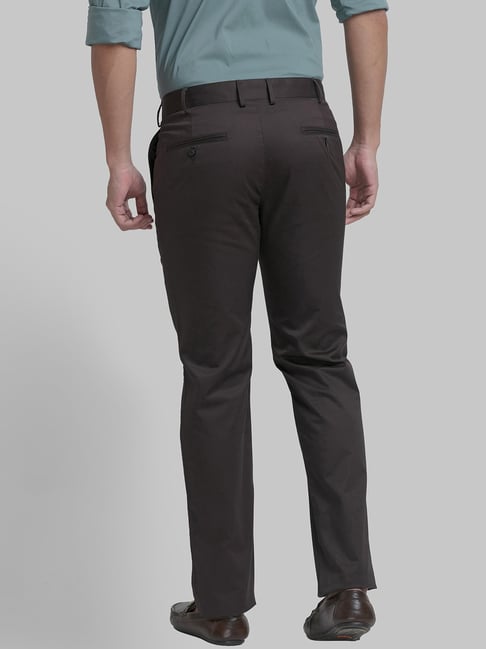 Park Avenue Men's Flat Front Smart Fit Dark Blue Formal Trouser :  Amazon.in: Fashion