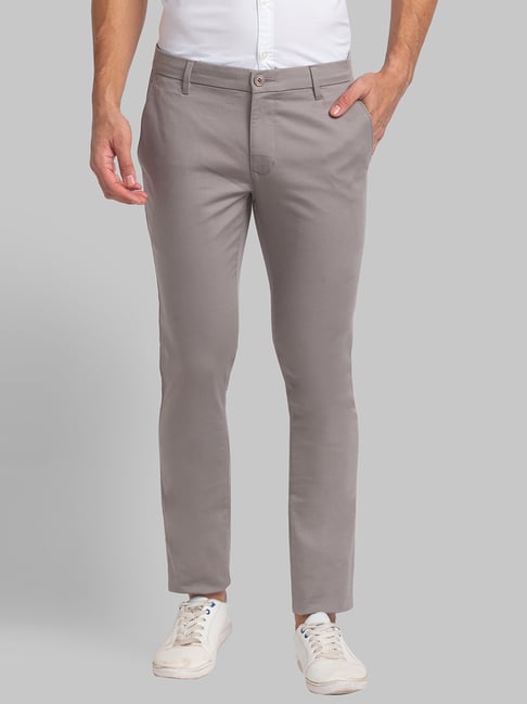 Parx Grey Super Slim Fit Trousers