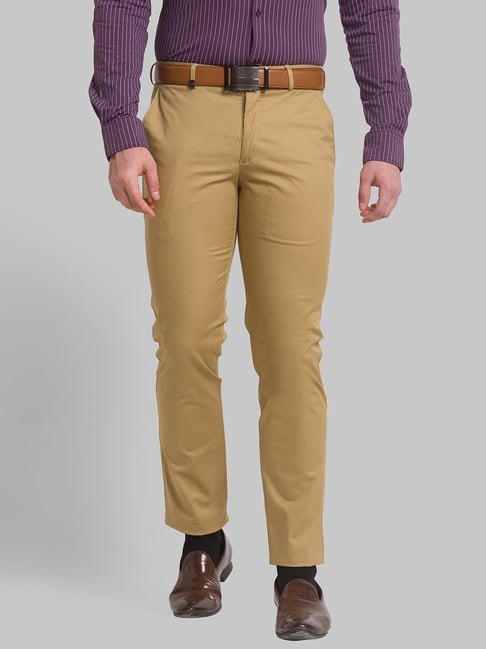 Park Avenue Khaki Super Slim Fit Trousers