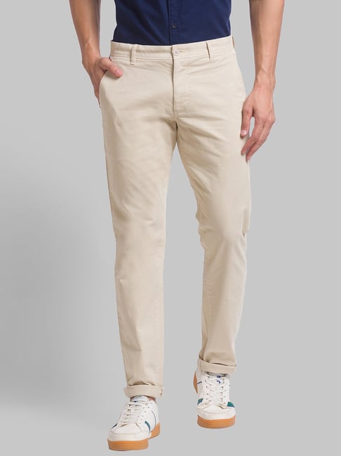 Buy Slim Fit Tapered Chinos with Insert Pockets Online at Best Prices in  India  JioMart