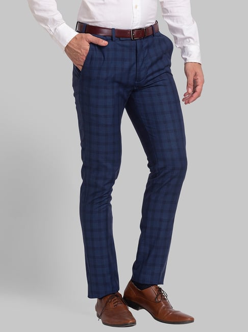 Amazon.com: Men's Striped Dress Pants Slim Fit Stretch Checks Pattern Chino  Business Trousers Plaid Slant Pocket Tapered Pants S-3XL Blue : Clothing,  Shoes & Jewelry