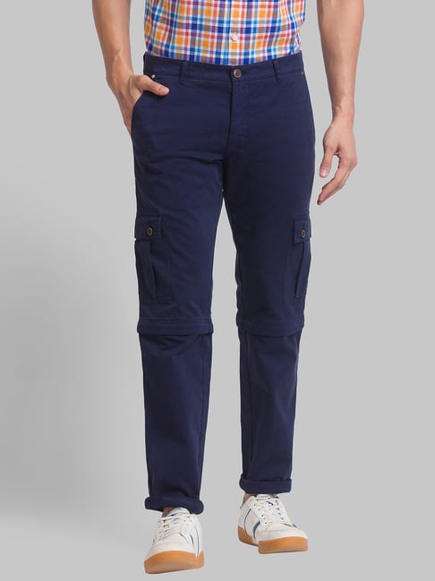 Parx Blue Tapered Fit Cargos - Price History