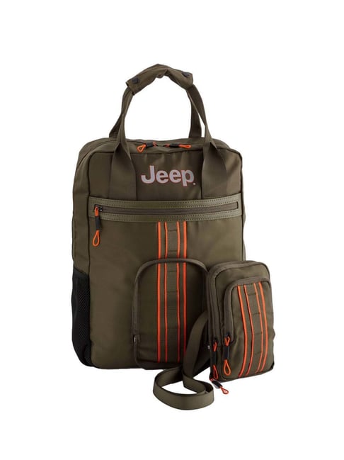 Buy Carpisa Olive Alfa Go Jeep Large Laptop Backpack Online Tata