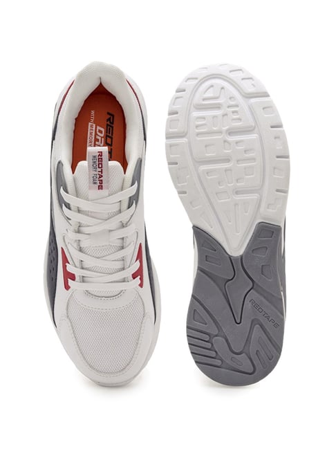 Red Tape Men's White Running Shoes