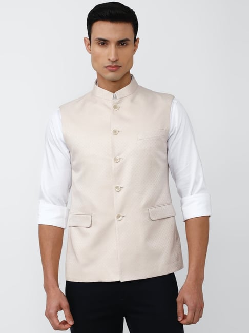 Buy Gray White Men Nehru Jacket Wool for Best Price, Reviews, Free Shipping