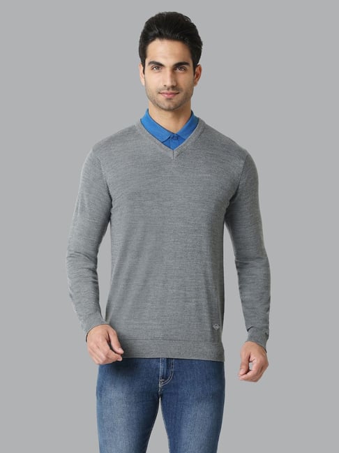 Buy VH Innerwear Grey Regular Fit Sweaters for Mens Online Tata CLiQ - Main Image