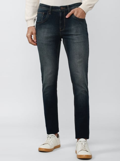 Buy V Dot Black Cotton Skinny Fit Jeans for Mens Online @ Tata CLiQ