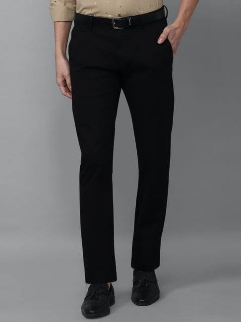 Buy Allen Solly Navy Slim Fit Trousers for Mens Online  Tata CLiQ