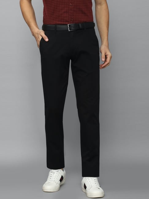 Buy Louis Philippe Men Grey Slim Fit Solid Formal Trousers - Trousers for  Men 17567736 | Myntra
