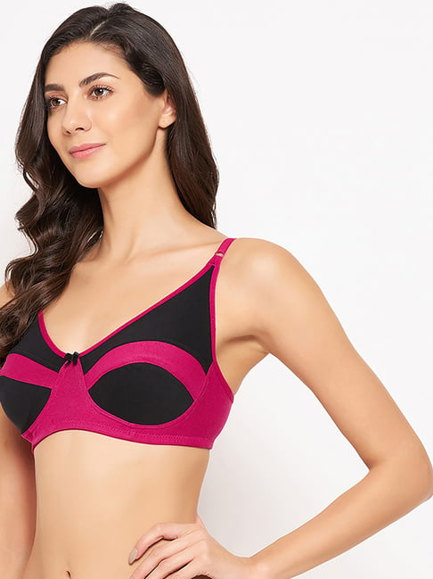 Clovia Pink Cotton Full Coverage T-Shirt Bra