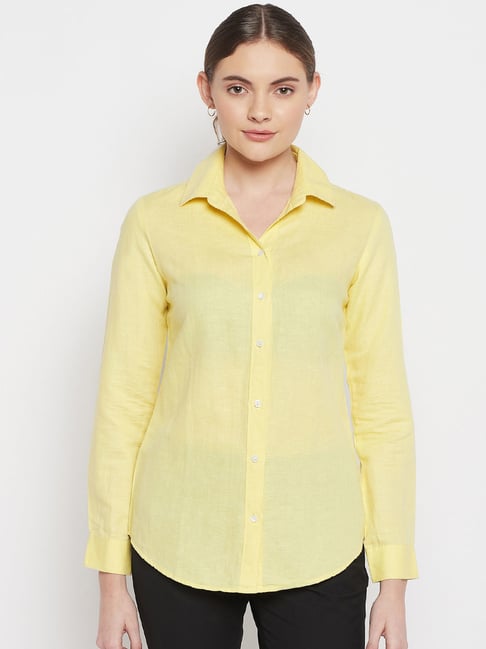 Crozo By Cantabil Yellow Shirt Price in India