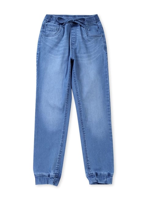 Palm Tree Kids Blue Regular Fit Jeans