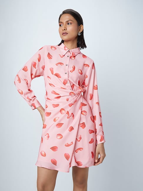 Wardrobe by Westside Coral Printed Dress Price in India