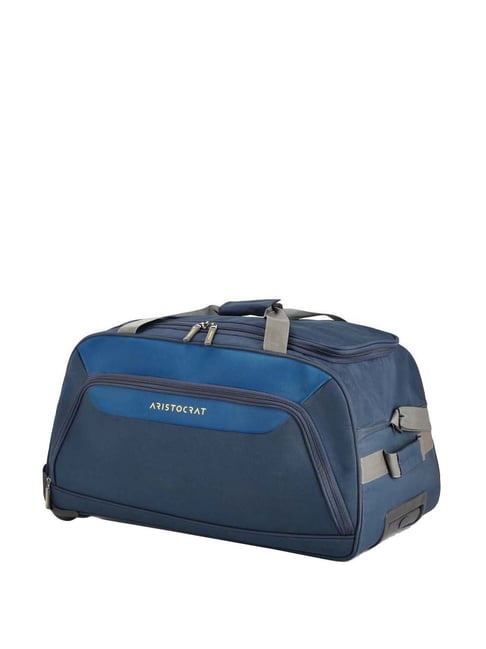 Buy Aristocrat Blue Medium Soft Cabin Trolley 65 cm Online At