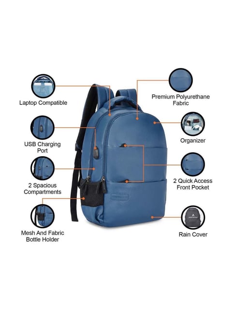 Buy Aristocrat 28 Ltrs Blue Medium Laptop Backpack Online At Best Price ...