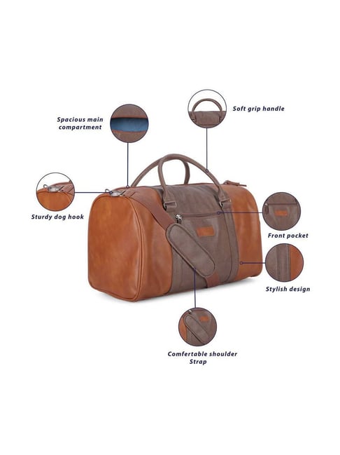 vip leather duffle bag