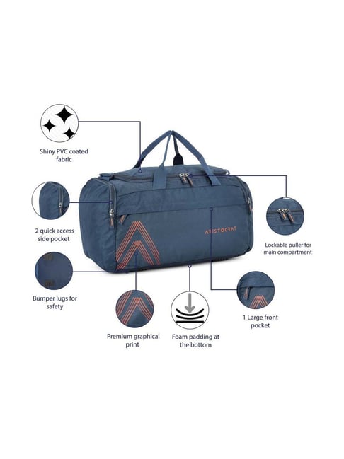 Buy Aristocrat Blue Small Duffle Bag Online At Best Price Tata CLiQ