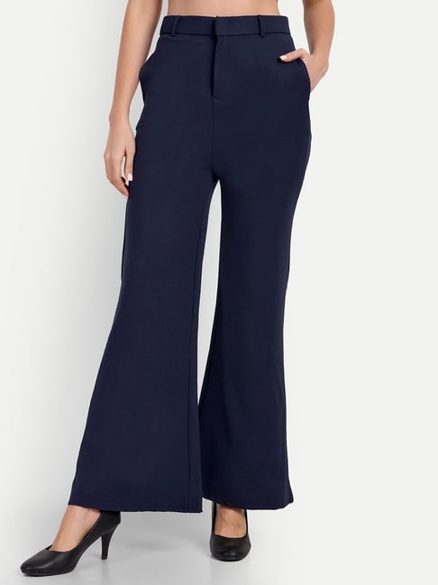 BODEN Bootcut Suit Trousers in Black | Endource