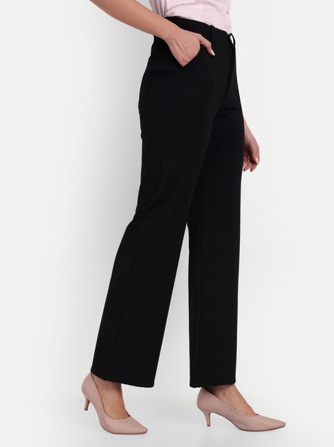 M&Co Black Pull-On Slim Leg Trousers | M&Co-saigonsouth.com.vn