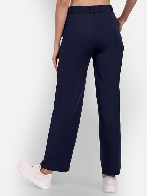 Buy Navy Trousers & Pants for Women by AND Online | Ajio.com