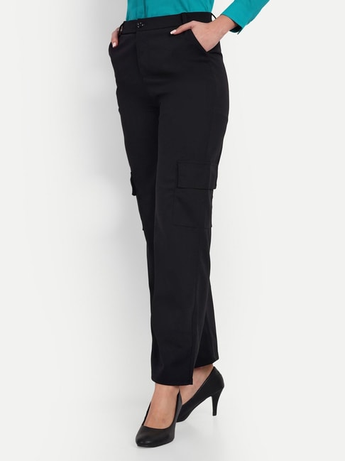 Buy Black Track Pants for Women by Nobero Online | Ajio.com