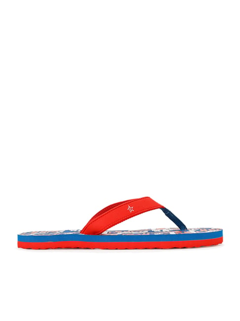 Puma Kids 1DER Hepcat Jr Tomato Red Sailing Blue Flip Flops