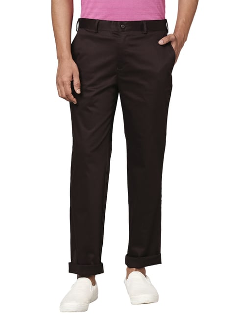 Park Avenue Brown Super Slim Fit Chinos