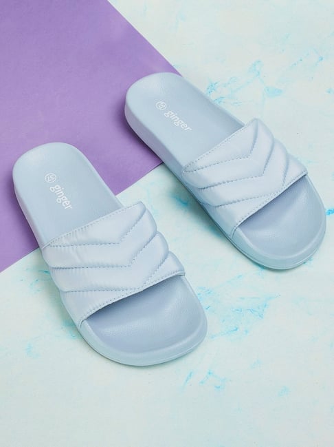 Ginger by Lifestyle Women's Blue Slides