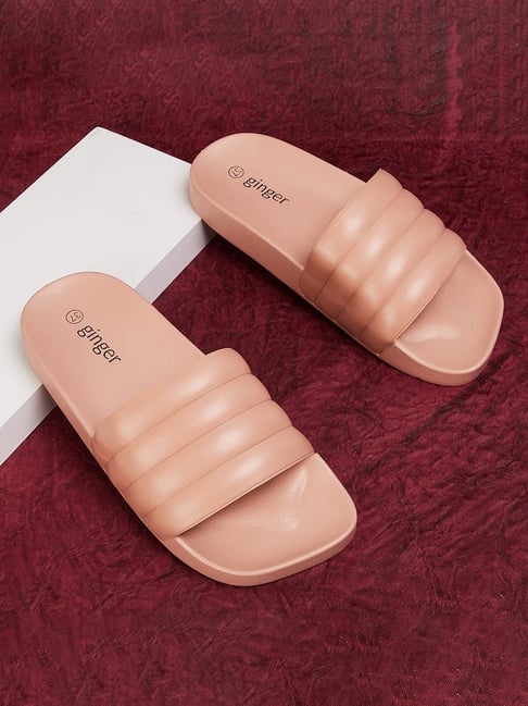 Ginger by Lifestyle Women's Coral Pink Slides