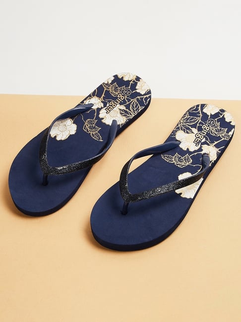 Ginger by Lifestyle Women's Navy Flip Flops