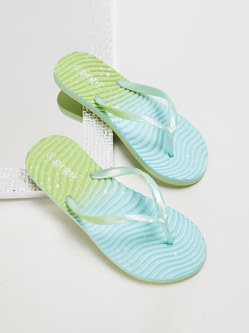 Ginger by Lifestyle Women's Blue Flip Flops