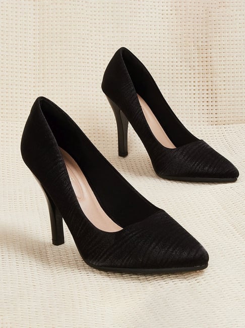 Fashion Women Pumps Pointed Toe Lace Up Heels Black Shoes Woman Plus Size  4-15 | eBay