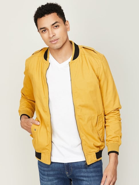 Desired Jackets Men's Bomber Zipper Yellow Jacket Casual Hip Hop Bomber  Leather Jacket (as1, alpha, x_s, regular, regular) at Amazon Men's Clothing  store