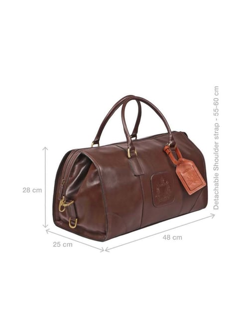 Buy Hidesign Brown Medium Duffle Bag Online At Best Price Tata CLiQ